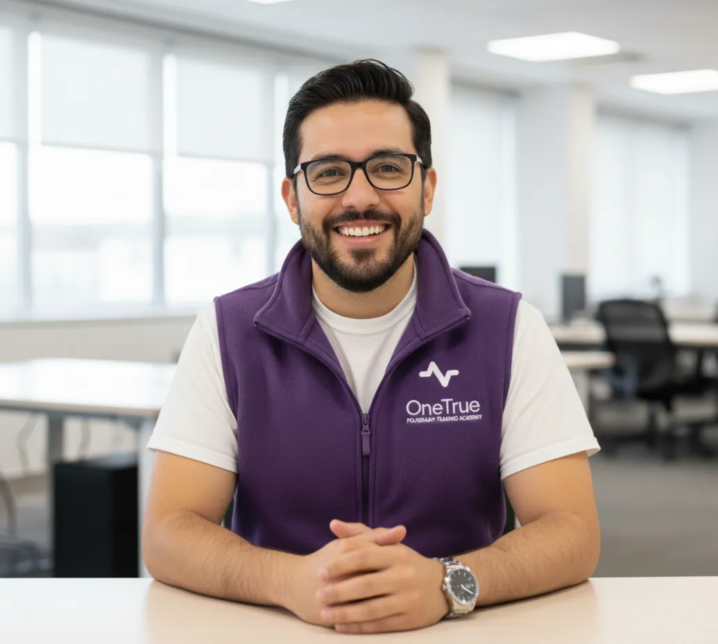 Estudiante de poligrafía en formación técnica